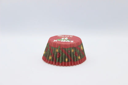 Christmas Cup Cake Liners in Assorted Sizes and Patterns Pkts of 100's or 500's